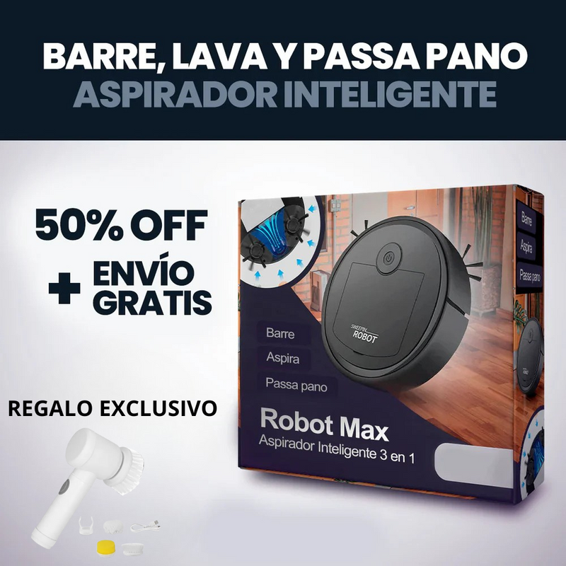 Aspiradora Robot - Aspirador Inteligente 3 en 1 + REGALO EXCLUSIVO [PAGO CONTRA ENTREGA]